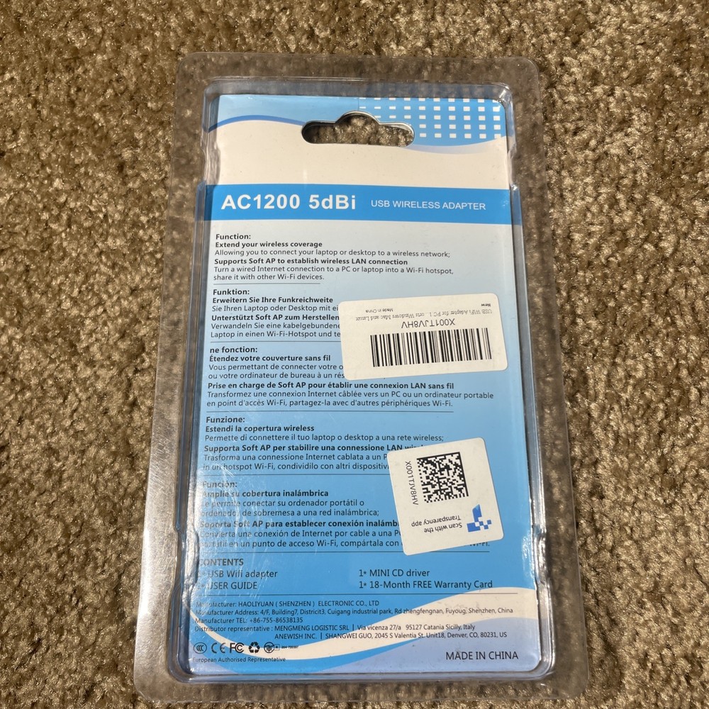 usb wireless adapter ac1200 5dBi
