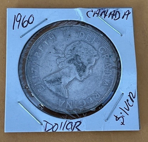 1960 Canadian Dollar _.800 Silver_ Circulated