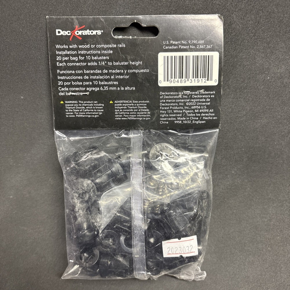 DECKORATORS 2-In-1 Classic Baluster Connectors 20 Pack