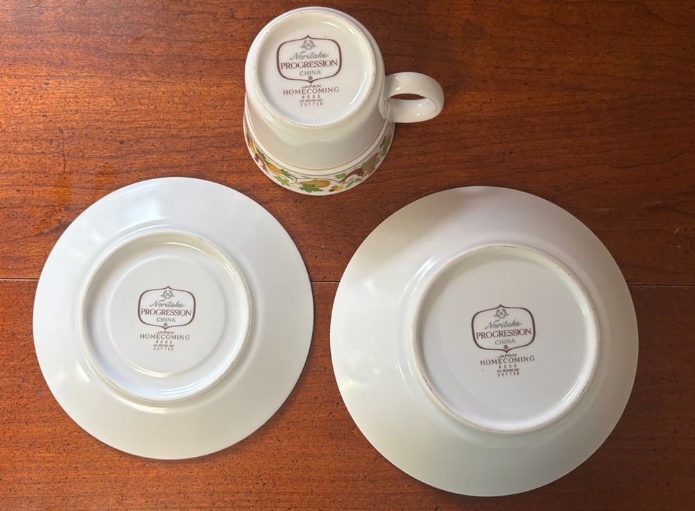 Vintage Progression Noritake China #9002 Homecoming Dining Set 5pc