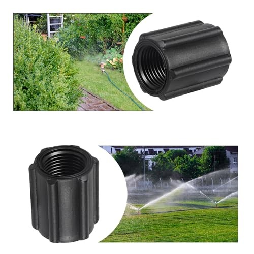 10 Pcs Coupling Sprinkler Pipe Fitting Threaded 1/2 Inch Double Female Thread