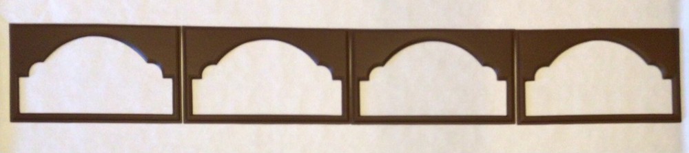 12 Amarr Cathedral Replacement Insert for Short Panel Amarr Garage Door Walnut