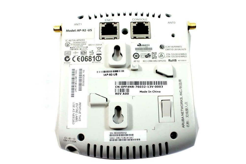 Aruba Networks AP-92-US Module Wireless Access Point PF4NR 0PF4NR