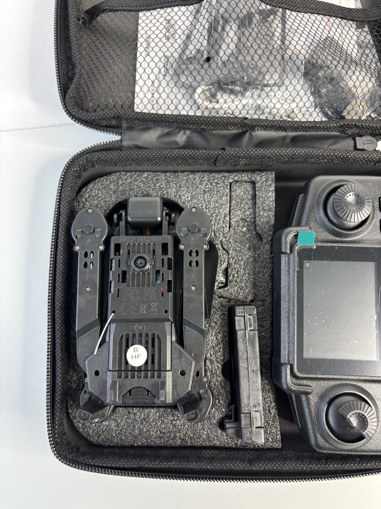 E88 Screen Foldable Drone With Controller Camera Case Ready To Fly! Black