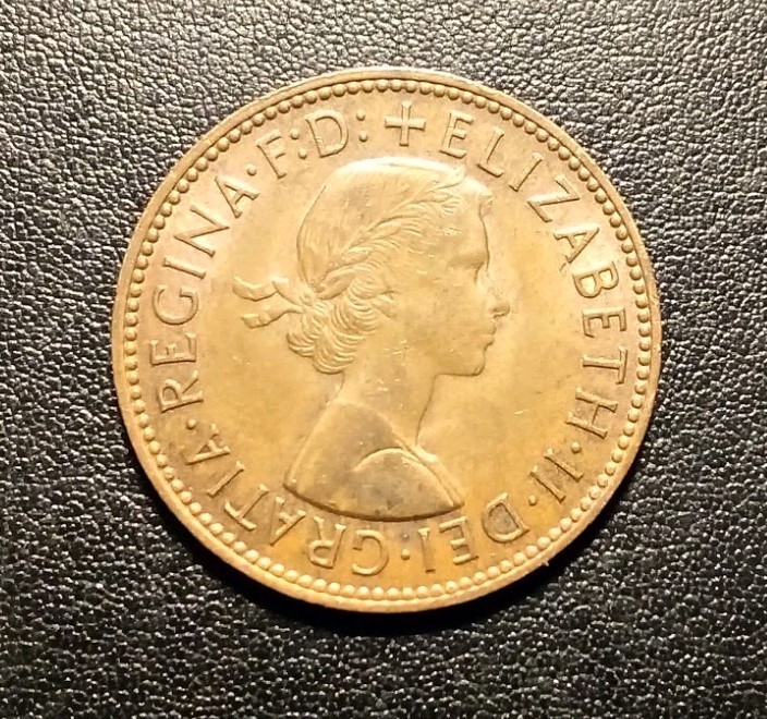 1966 Great Britain Half Penny