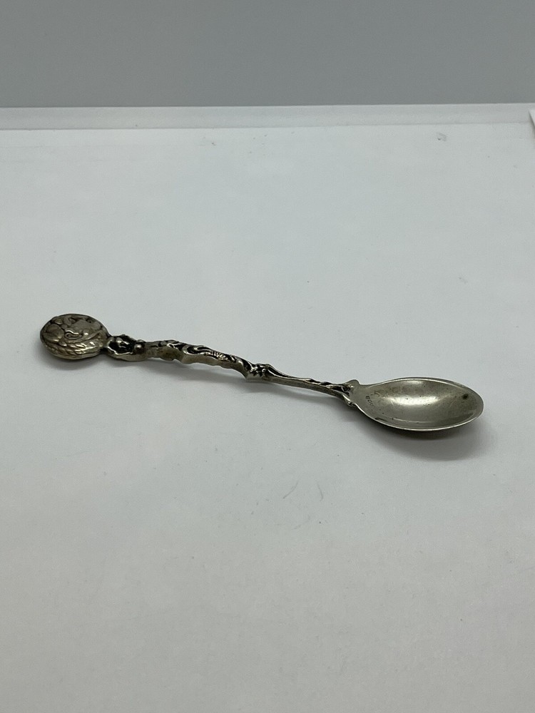 Vintage 800 silver small decorative spoon