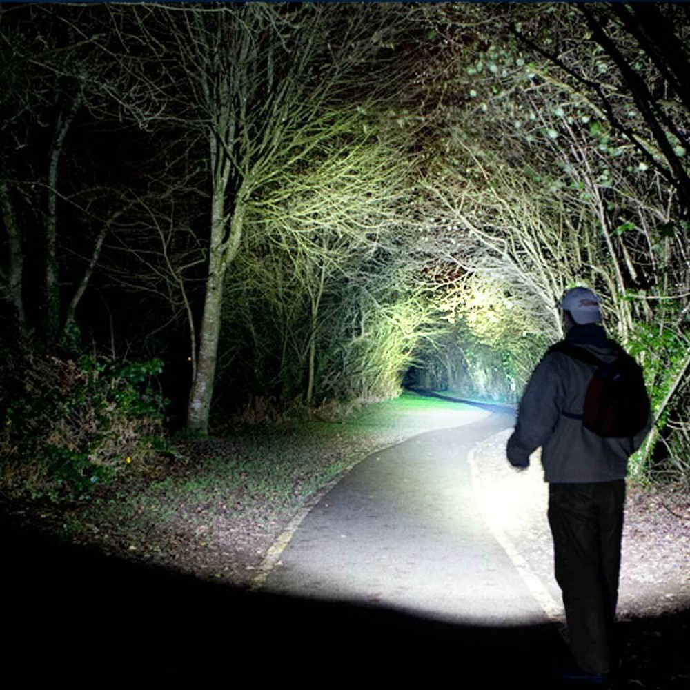 TK120 LED Tactical Flashlight 5 Light Modes Adjustable Zoom Great Gift for Men