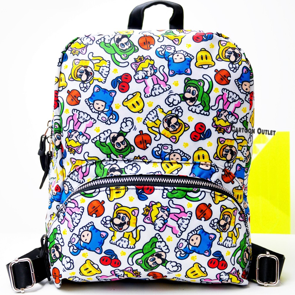 Super Mario Bros Controller Gear Mini Backpack 12" Mario 3D World Catsuit