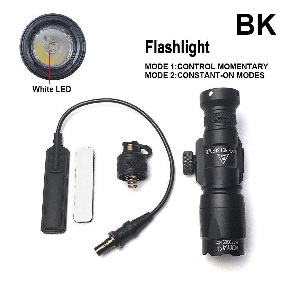 For M300C Weapon Light Dual Function SwitchTactical Flashlight Hunting 20mm Rail