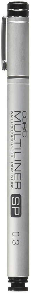 Copic Multiliner SP Black Ink Marker, 0.3 Tip