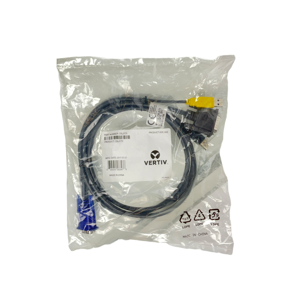 New Vertiv | Avocent CBL0170 VGA/USB KVM Cable
