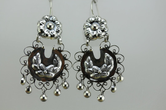 Handmade Filigree Flower Earrings
