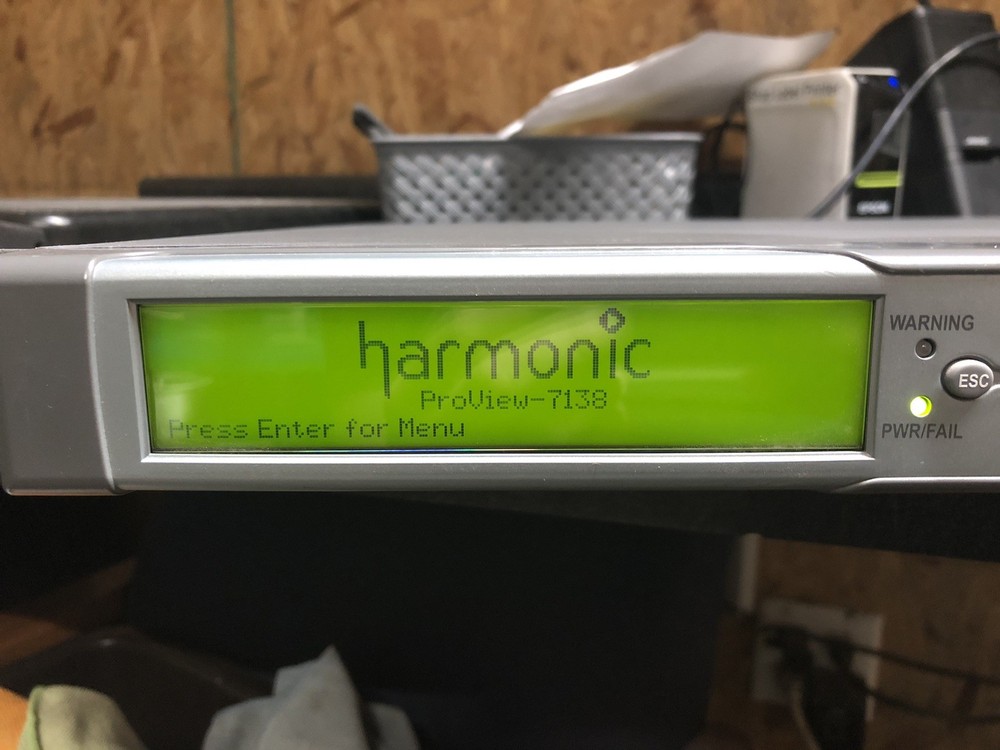 Harmonic ProView 7100 Multiformat Receiver/Decoder GETS CAUGHT IN BOOT LOOP