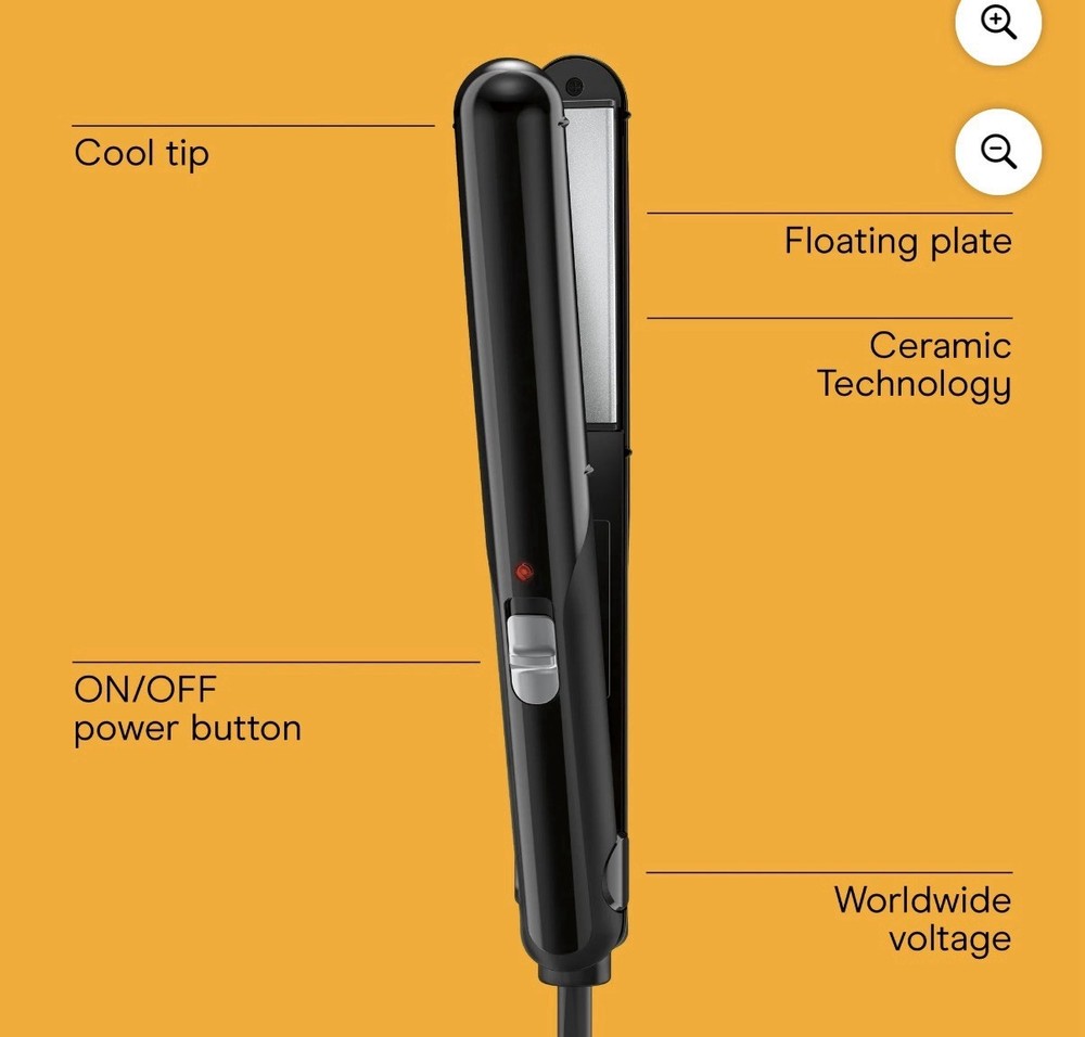 Conair Instant Heat 1″ Flat Iron Ceramic Plates – Open Box