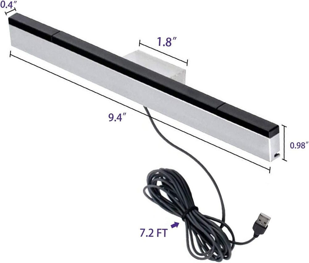 USB Sensor Bar Replacement Wired Nintendo Wii Wii U