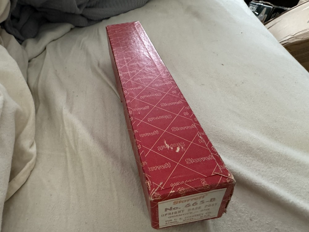Starrett 665-B Upright Base Post, NOS