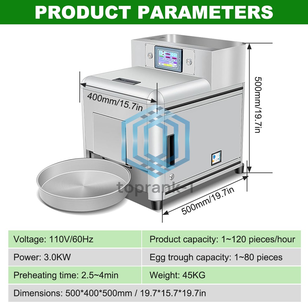 Commercial Automatic Omelette Maker Machine Egg Cooking Touch Screen Restaurants