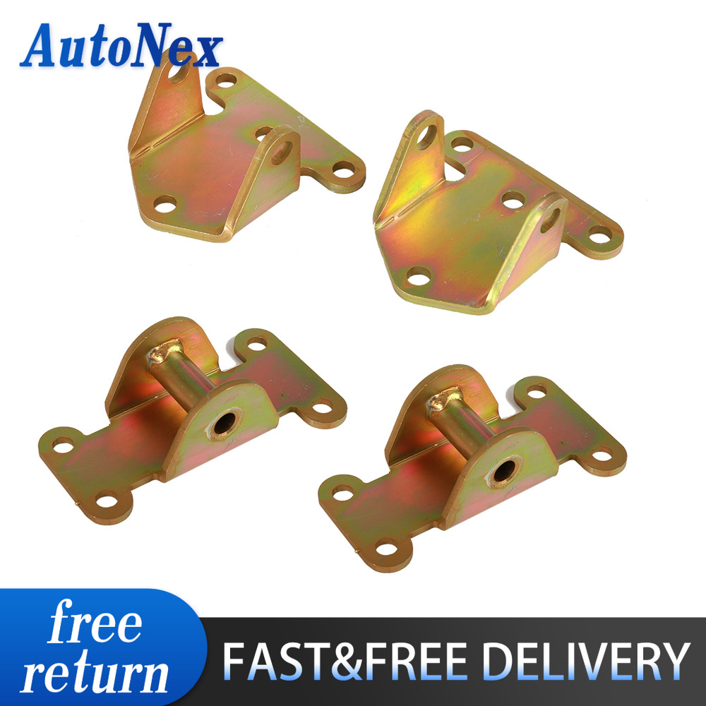 4 Solid Motor Engine Mount Combo SBC BBC For Chevy Frame MountRat Rod Hot Street