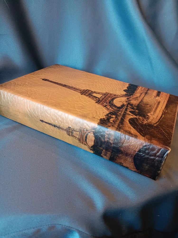 Faux Book Box Hidden Storage Eiffel Tower Paris