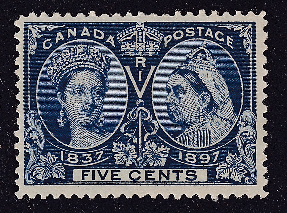 Canada, Sc. 54, VF, 5cent Diamond Jubilee Issue, MH.