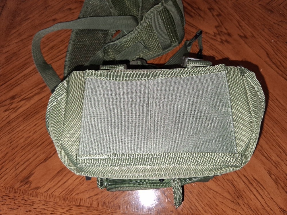 Boundless Performance Binocular Harness Chest Pack Listers Birding Bag Green