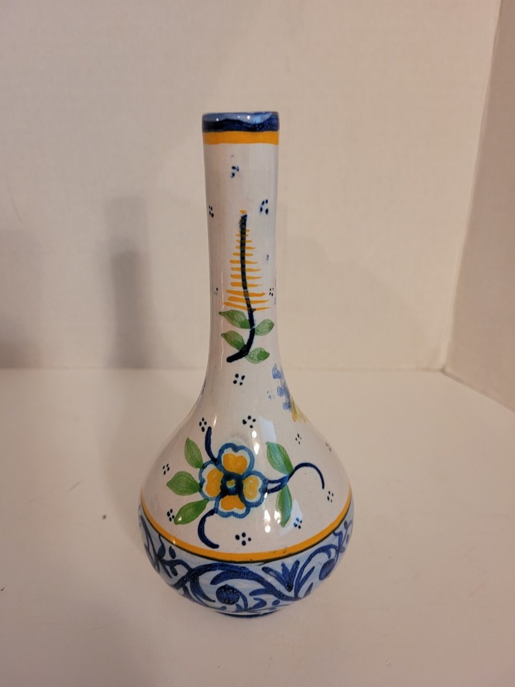 H B Quimper Vase/Decanter Marked 7"
