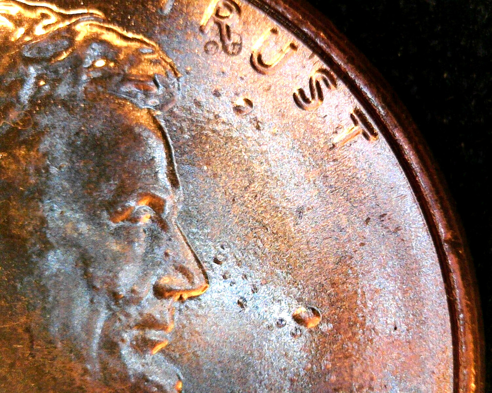2022p Lincoln cent w/ planetarium in background