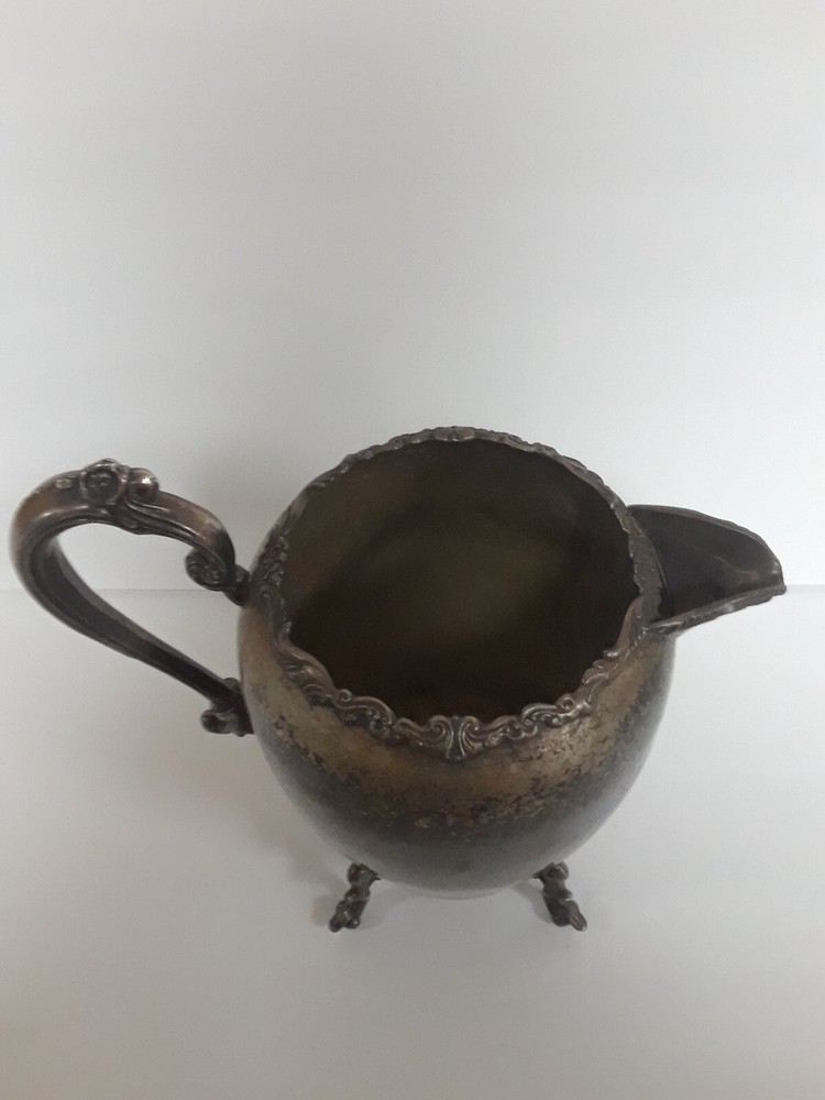 Antique Silver on Copper Creamer Jug