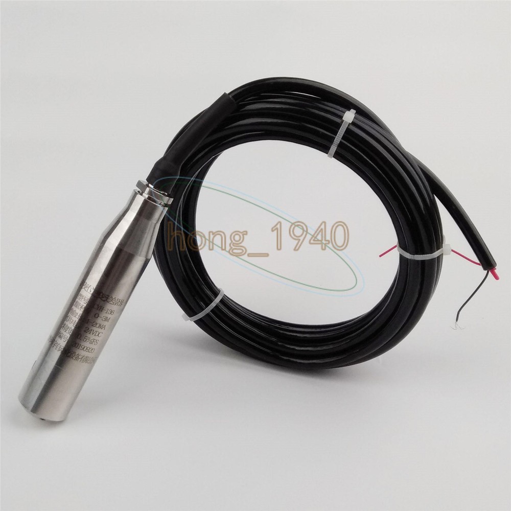 ONE 4-20MA 3.0m Range Water Level Transmitter Liquid Level Transducer Sensor NEW