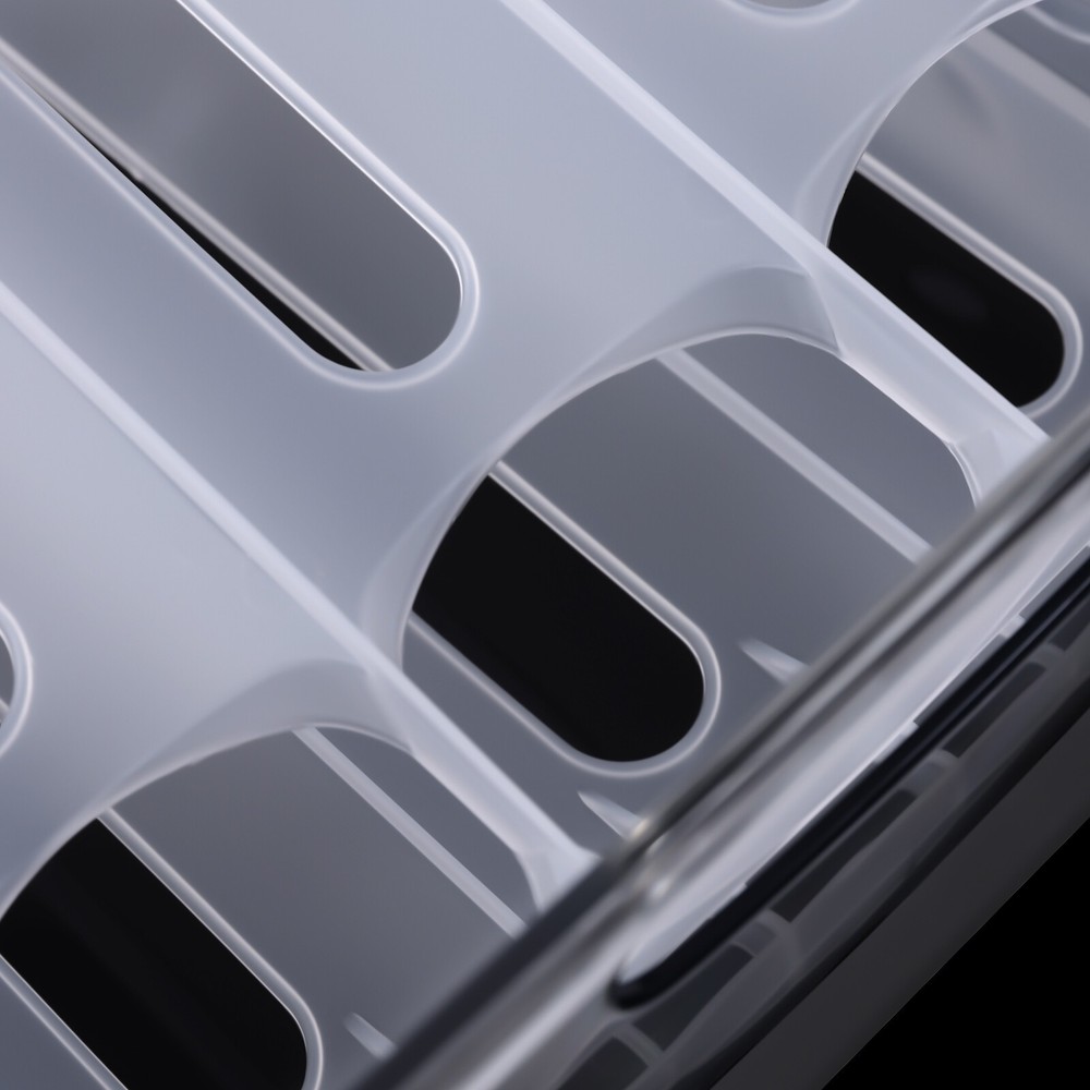 Egg Holder for Refrigerator Adjustable Egg Holder Storage Container for 36 Eggs