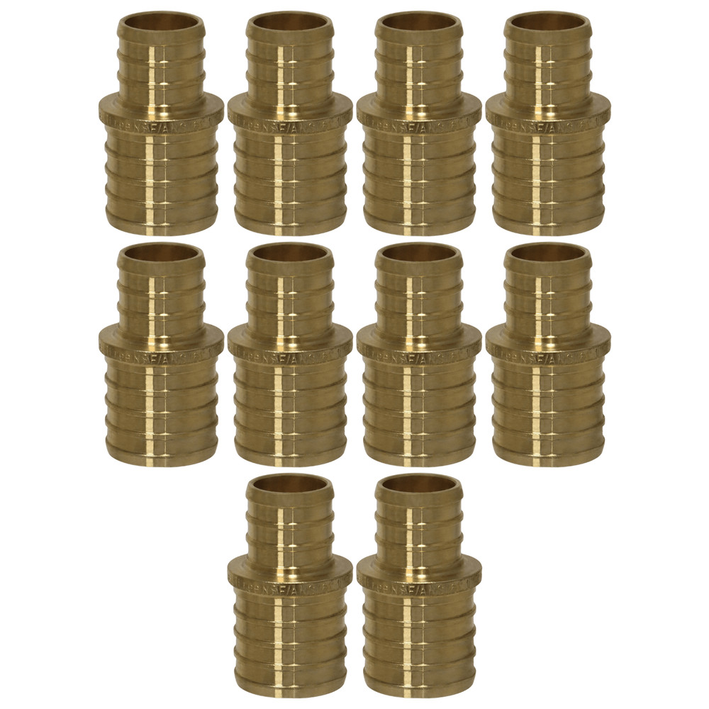 10 Pack XFITTING 1" x 3/4" Pex B Coupling, Pex Reducing Coupling, Lead Free