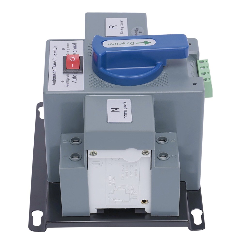 63A ATS Dual Power Automatic Transfer Switch for Generator Changeover Switch 2P