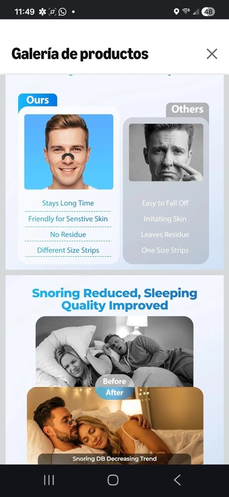 Black Nasal Strip Pack Starter Kit 30 Count Medium Large Plastic for Snoring