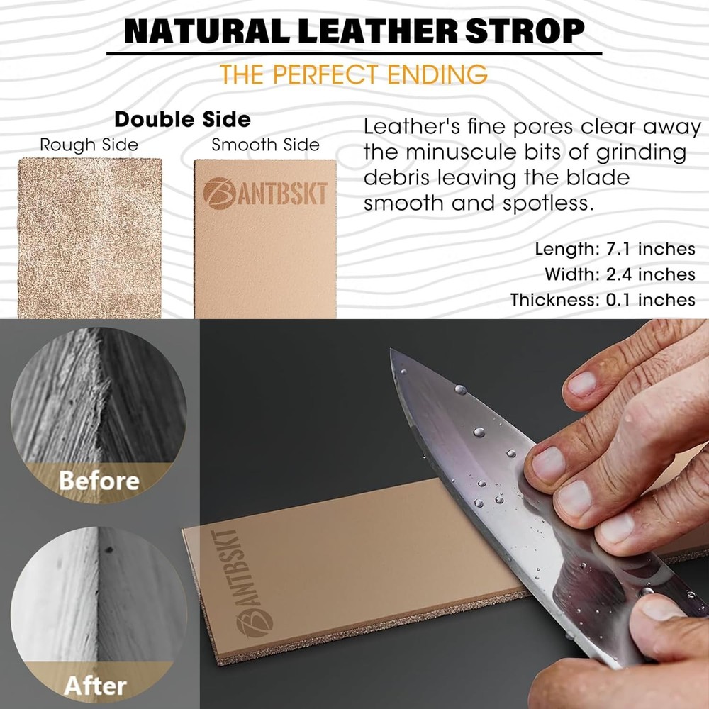 Rolling Knife Sharpener Kit, Kitchen Knife Sharpener Set, Knife Sharpening To...