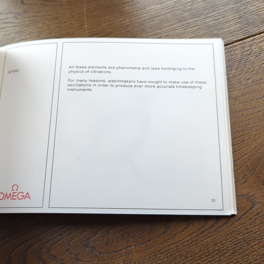 SSIH Omega Programmed Course Watchmaking Books Mechanical, Quartz, Tuning Fork