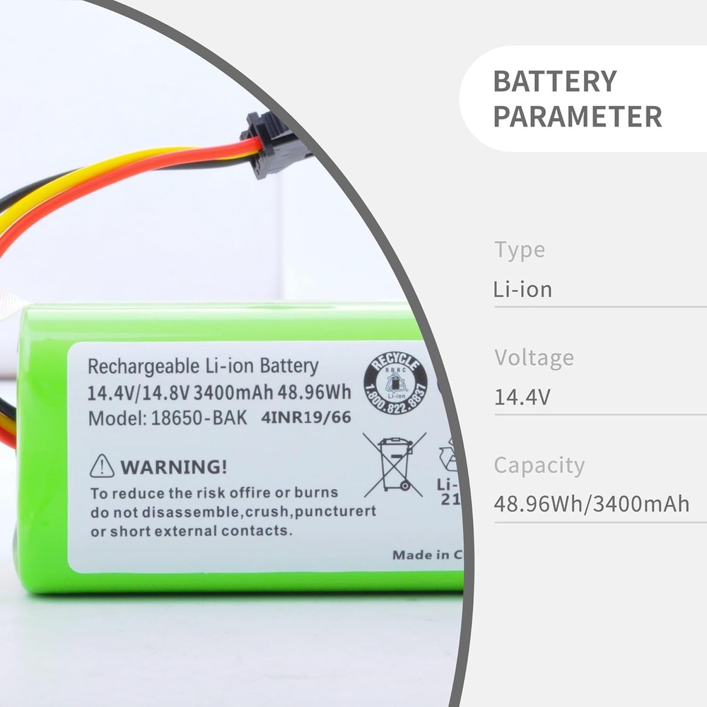 1Pack Replacement Battery Compatible for Eufy X10 Pro Omni Rechargeable