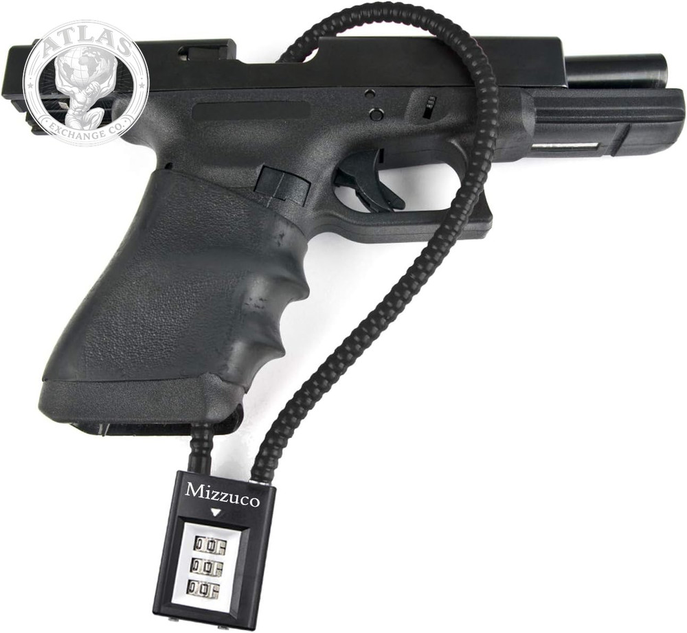 Trigger Lock 3 Digit Combination Gun Lock & Gun Cable Lock Compatible with Many