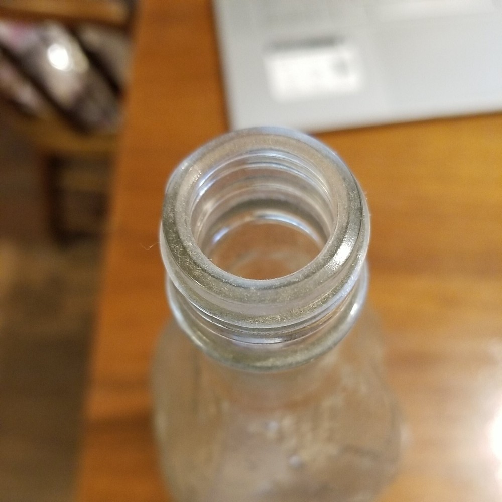 Old Clear Bottle 12" Tall