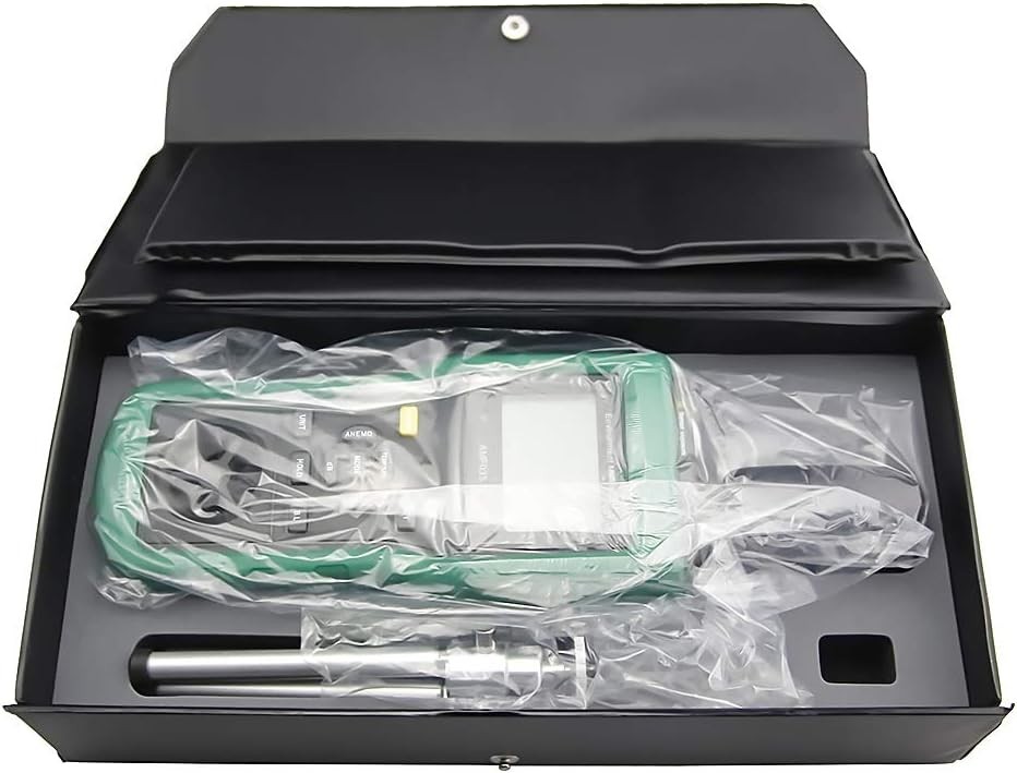 Multi-Function Environmental Meter: Anemometer, Sound, Air Flow, Humidity & LUX