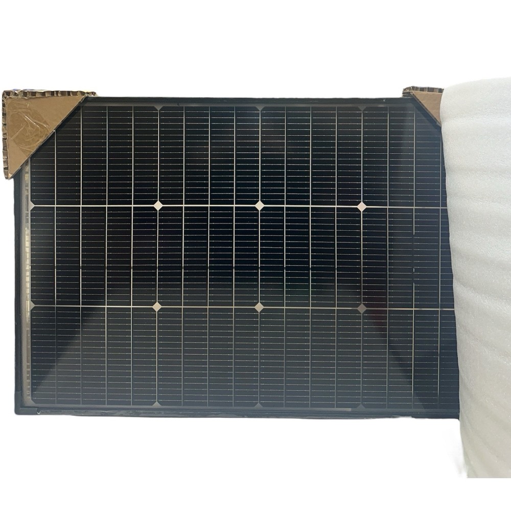 Solar Panel N-Type 100W : BougeRV 16BB N-Type 24V 100 Watt Bifacial Solar Panel