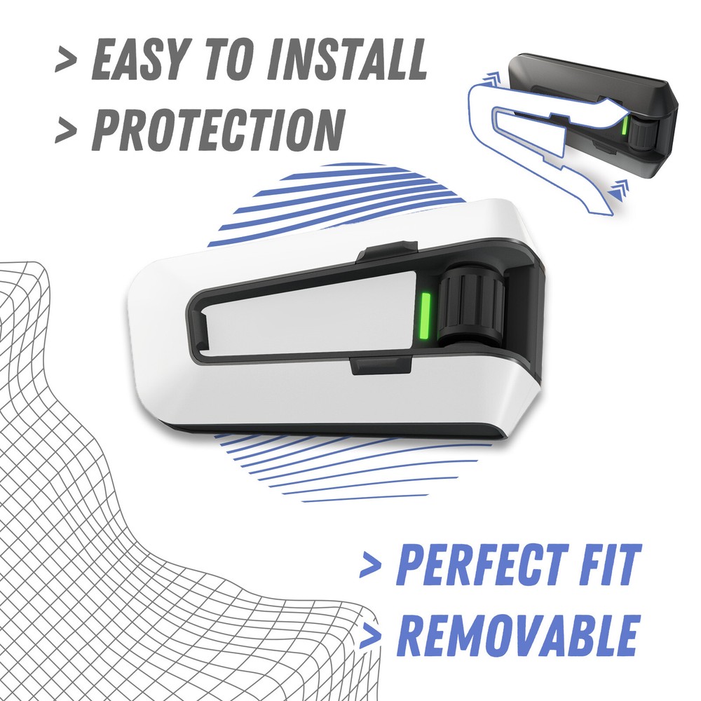 For Cardo Packtalk Edge Skin Protection Decal Sticker Dot Black