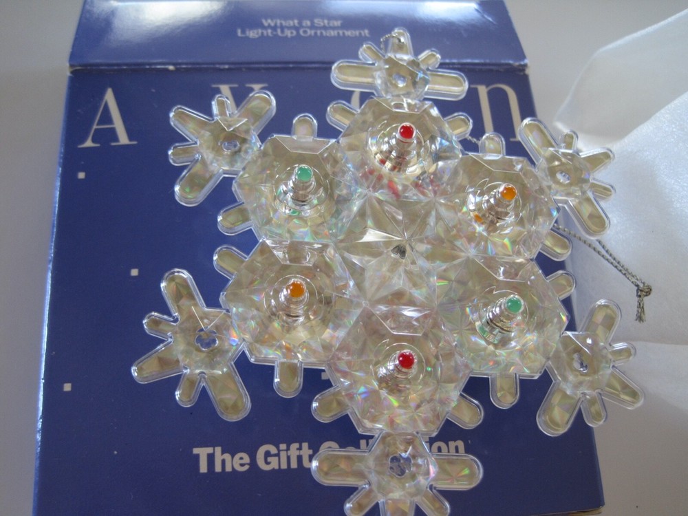 Avon What A Star Light Up Ornament Gift Collection