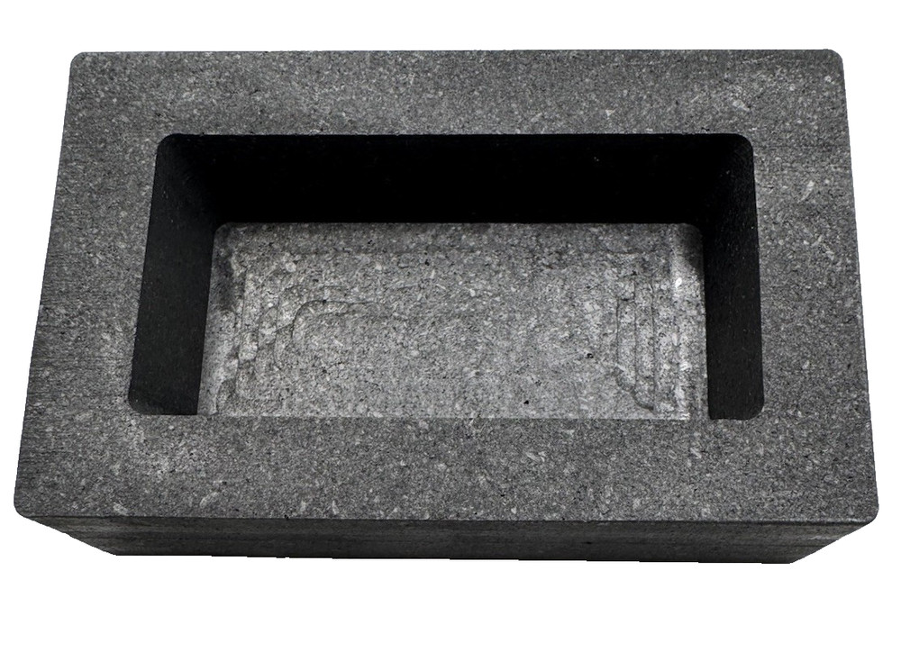 1000 Gram (1 kilo) Bar Silver (AG) Graphite Ingot Mold for Casting