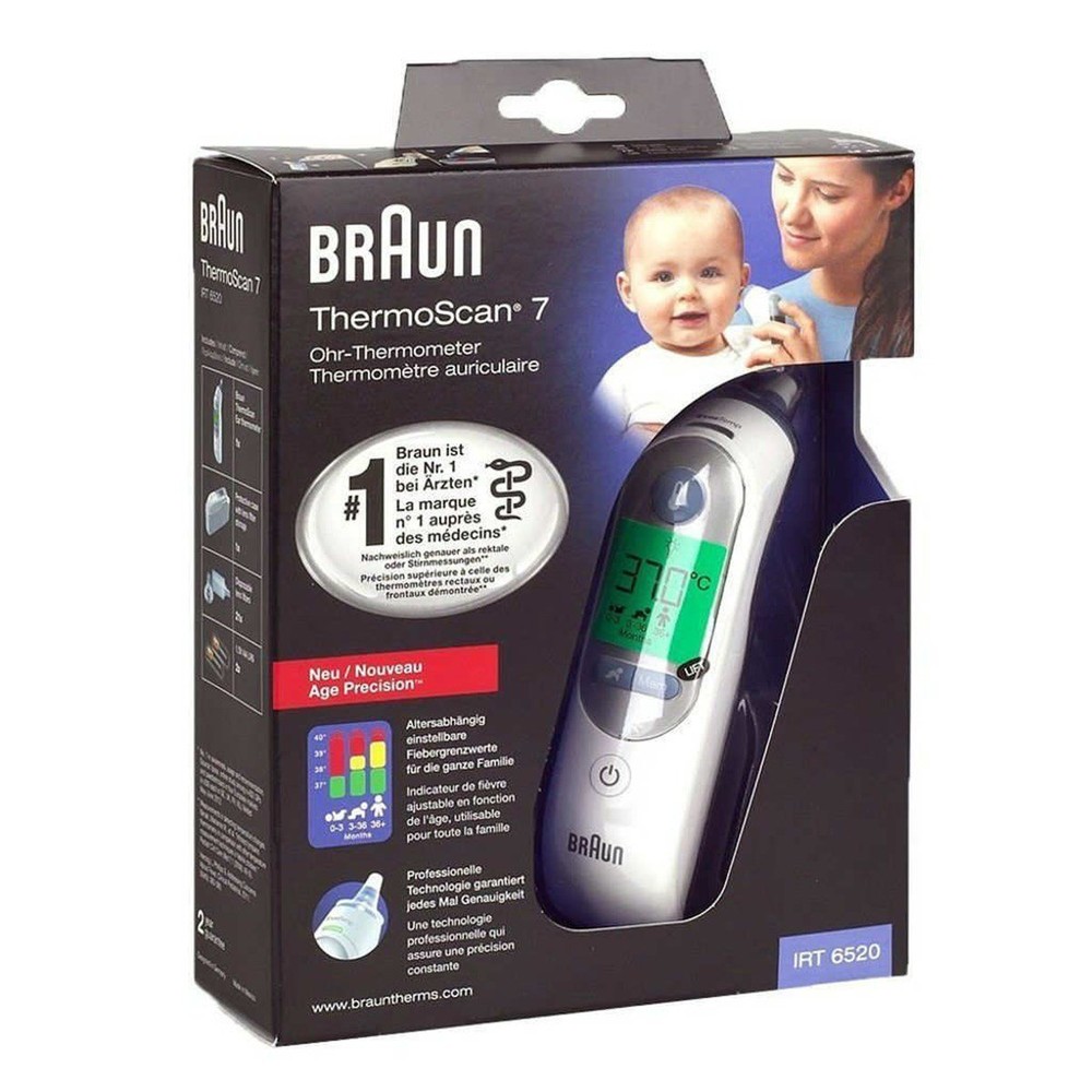 Braun Thermoscan 7 IRT6520 Ear Thermometer - Age Precision Technology