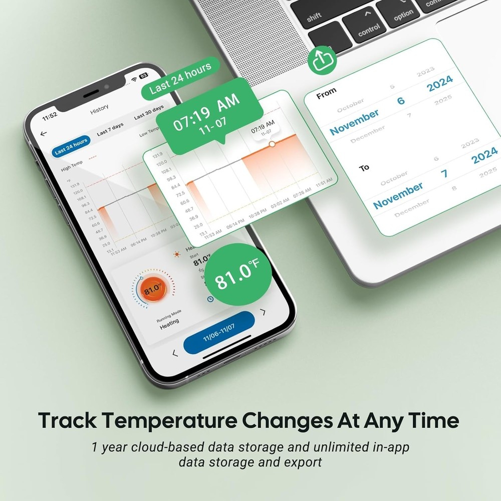 Remote Temperature Control with 365-Day Logging for Optimal Ecosystem Care