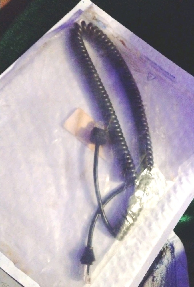 Motorola HLN9560A, Microphone Cable,  Replacement Coil Cord  NOS