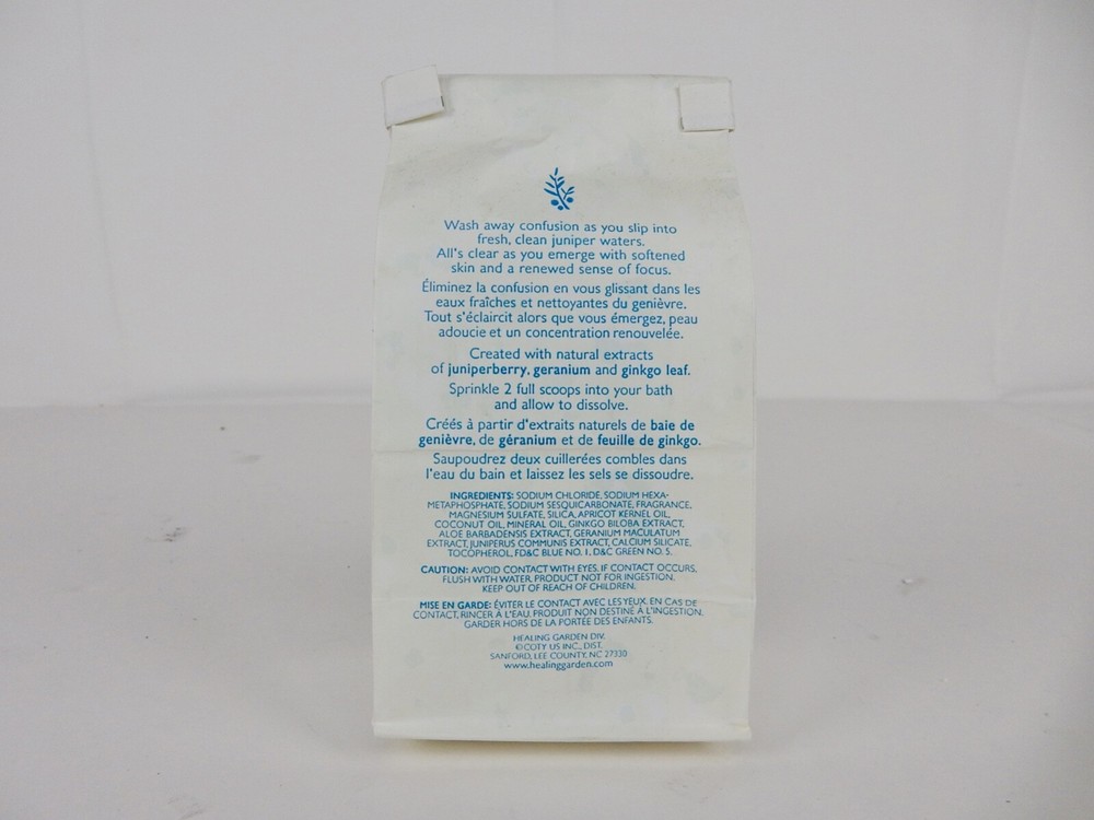 JUNIPER THERAPHY BATH SALTS DEEP CONCENTRATION BODY SOAK 10 OZ