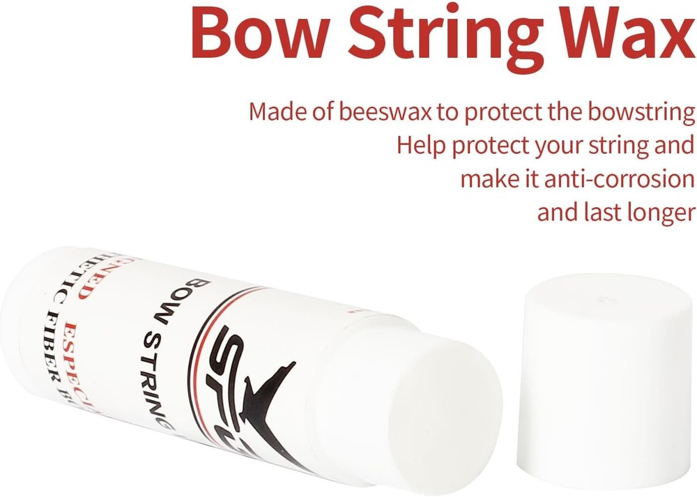 Archery 6Pcs Bow String Wax, Protective Bowstring Waterproof Rail Lube for...
