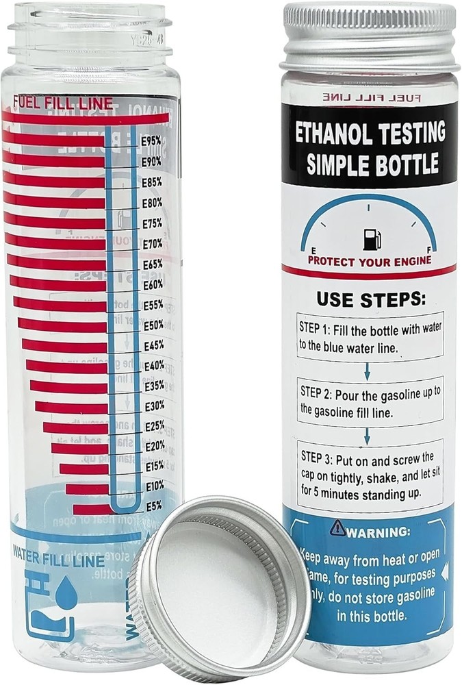 E85 Ethanol Fuel Tester Kit Gasoline Alcohol Content Test 2 Pack