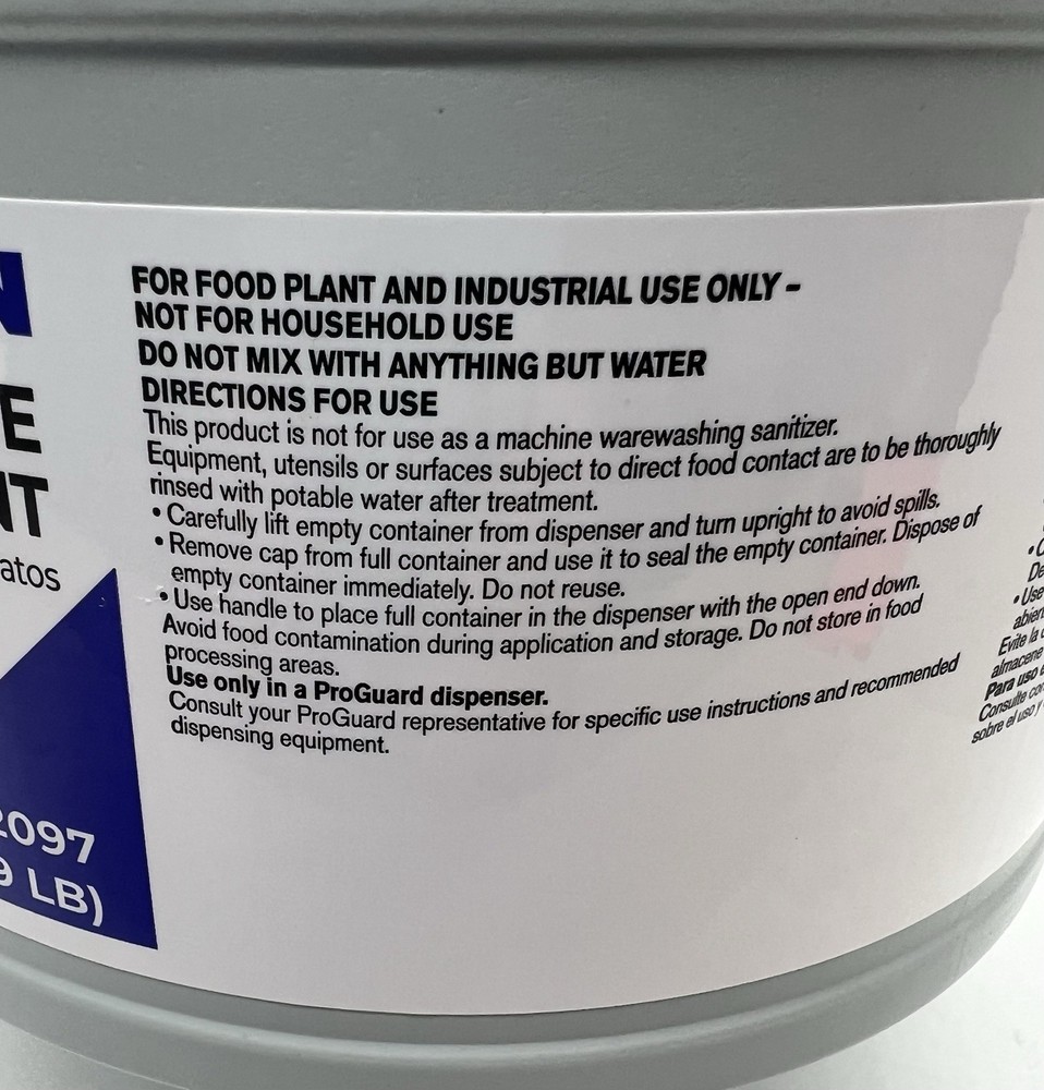 Pro Clean Solid Dish machine Detergent 6102097 9 Lbs Ecolab